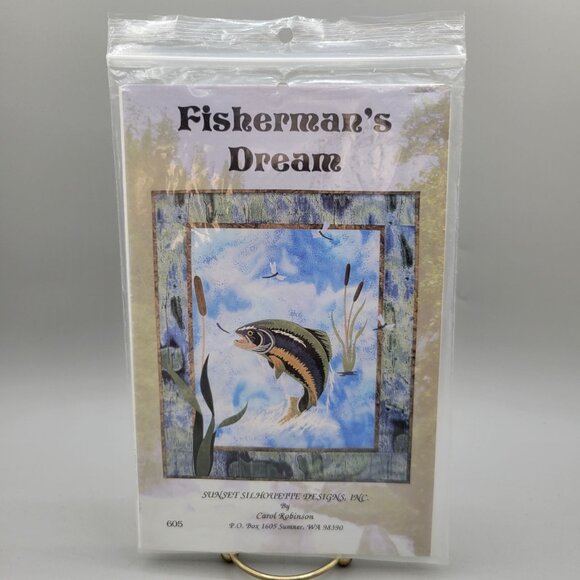 Fishermans Dream Quilt Pattern By Sunset Silhouette Designs 605 - Picture 1 of 5